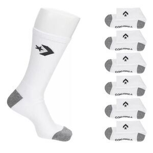 Converse Chevron Star 6-Pack Half Cushion Crew Sock